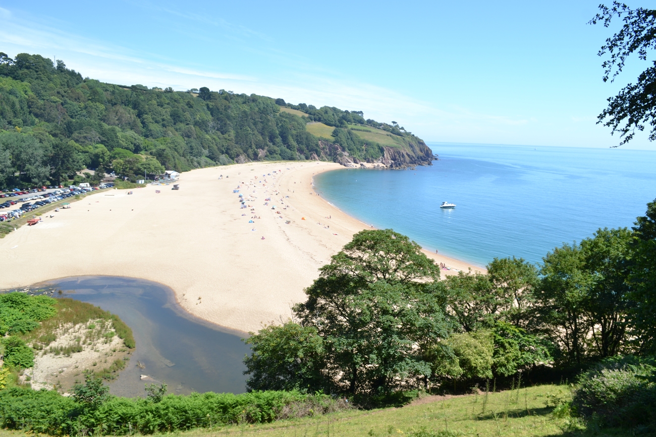 View of Blackpool Sands Beach