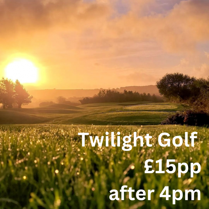 Twilight Golf £15 per person after 4pm on our Championship Course.