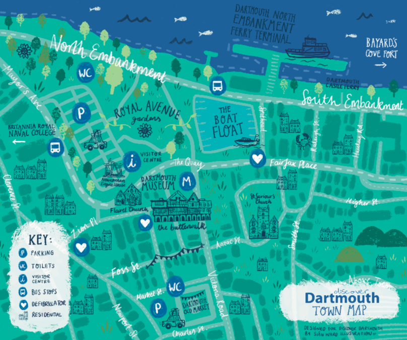 Dartmouth Town Map