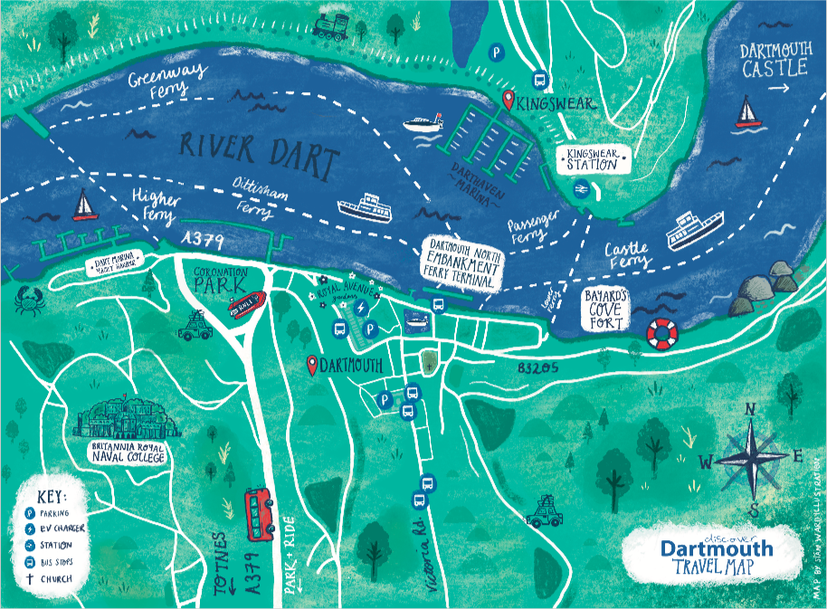 Dartmouth Travel Map